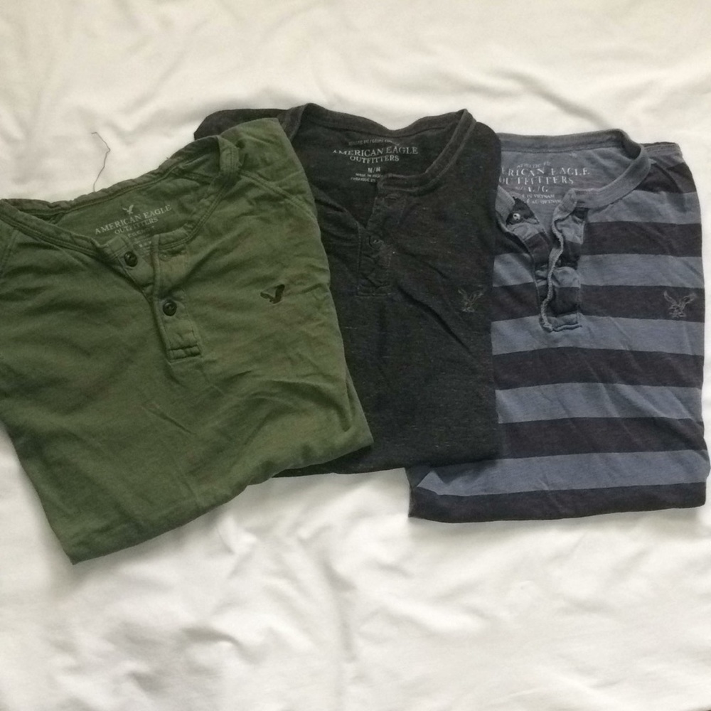 American Eagle Outfitters LOT 2 button T’s